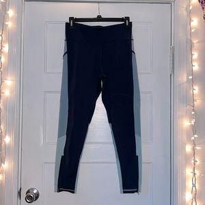Blue, Champion, athletic leggings, size medium